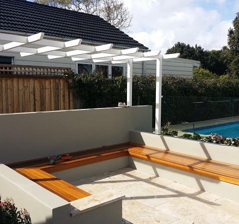 Paving Garden Arbour Bench Seating Northern Beaches